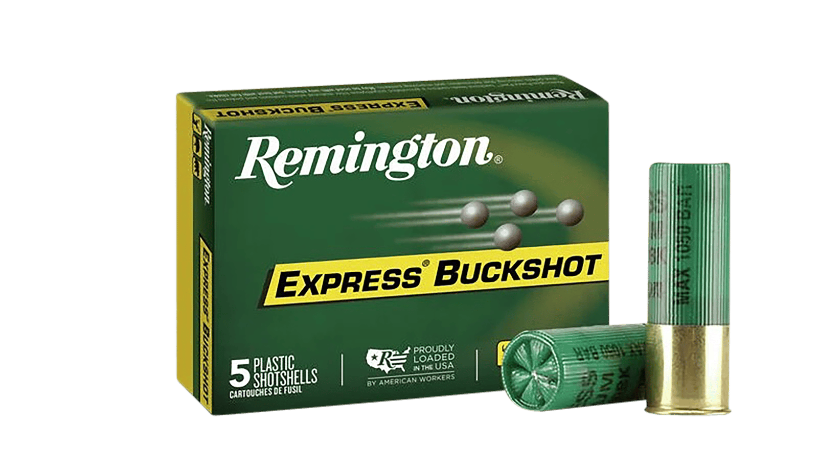 Remington Ammunition 20620 Express Buckshot 12Gauge 2.75" 00Buck Shot 5 Per Box/50 Case