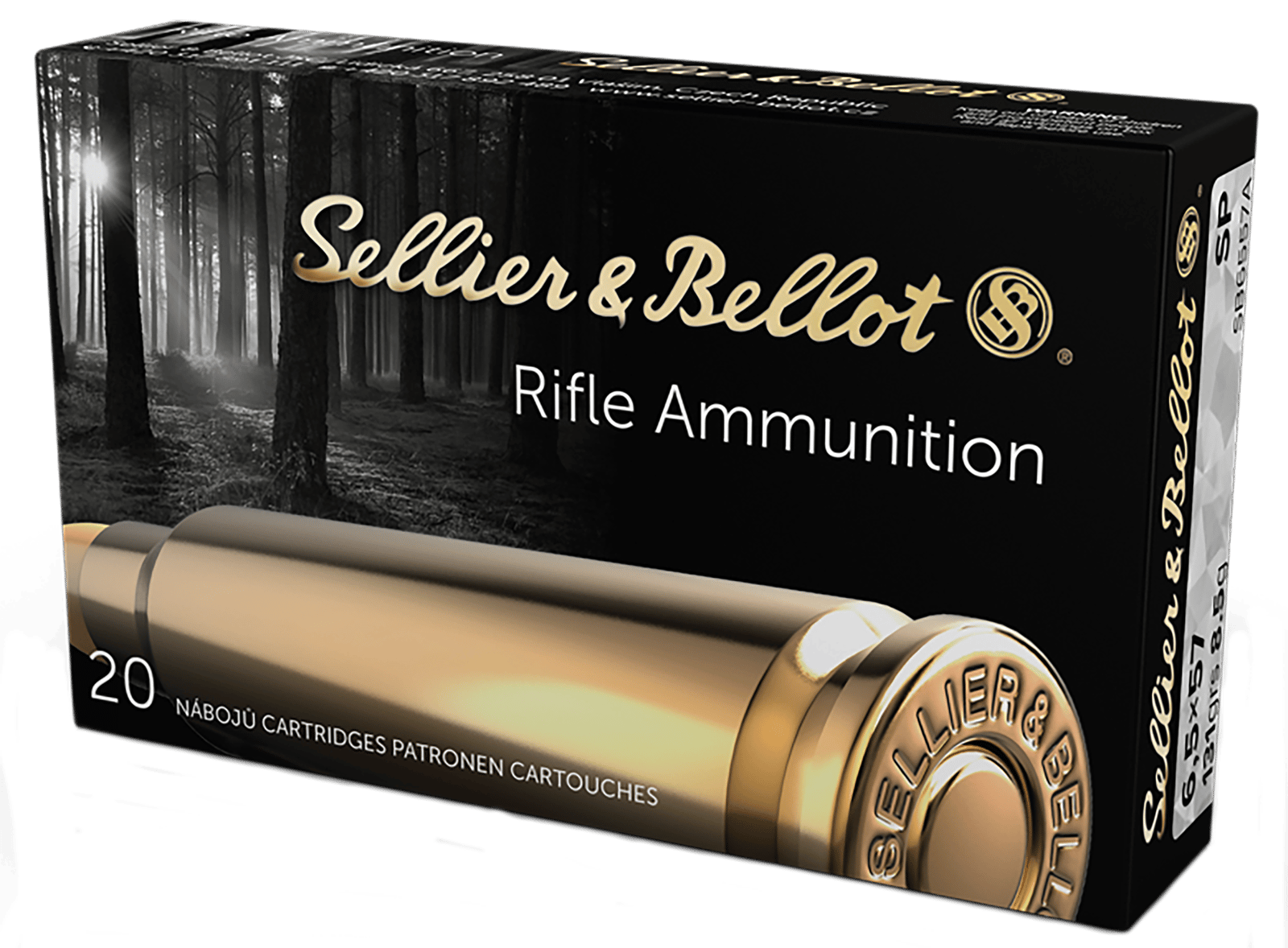 Sellier & Bellot SB6557A Rifle  6.5x57mm 131gr Soft Point 20 Per Box/20 Case