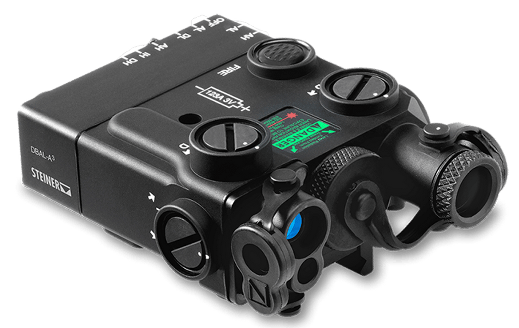 Steiner 9008 DBAL-A3  Green Laser/Black, Picatinny Rail/QR HT Mount