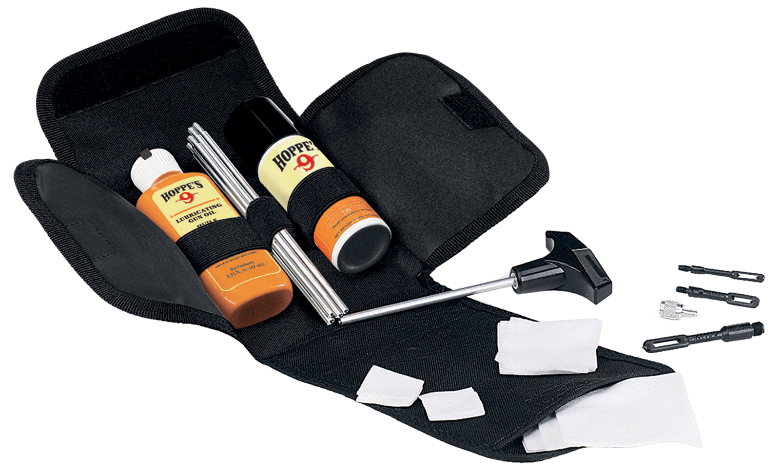 Hoppe's FC2 Universal Field Cleaning Kit Multi-Caliber/Black Compact Soft-Sided Case