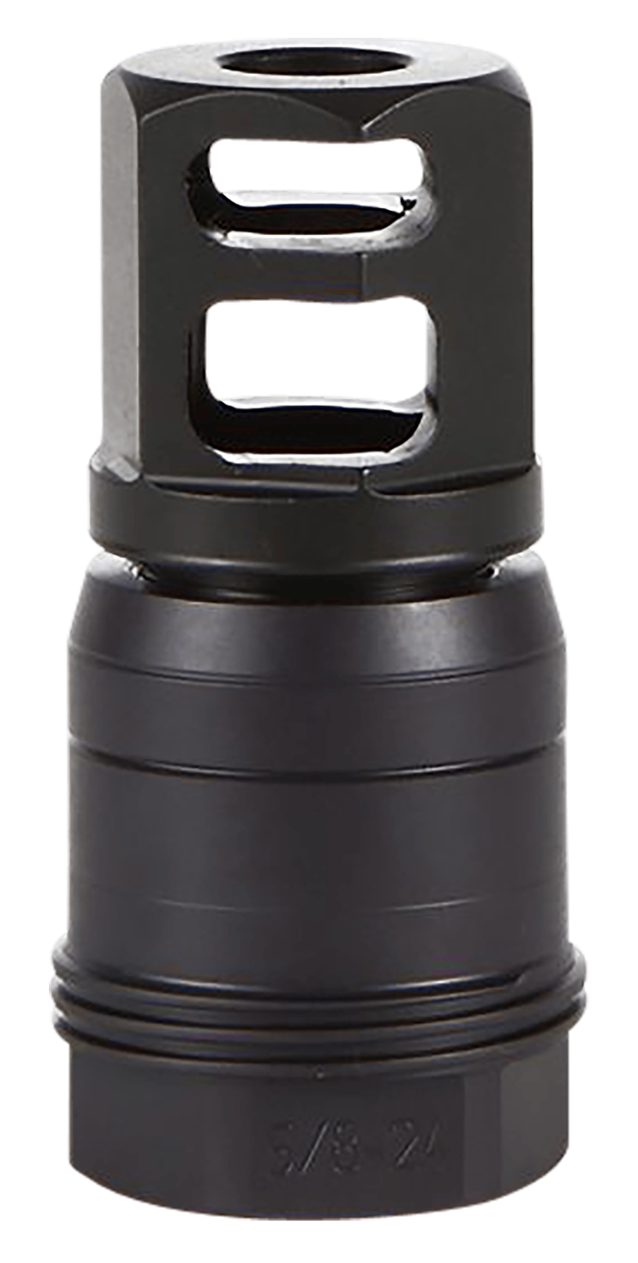 Sig Sauer SL76258X2490DEGM Clutch-Lok QD Muzzle Brake Black Stainless Steel with 5/8" 24 tpi Threads for 7.62mm 90 Degree Taper