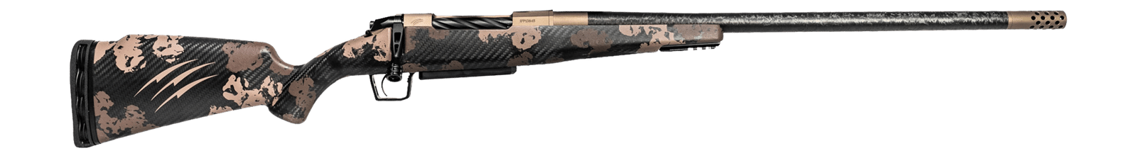 Fierce Firearms ROGSCX65PRC22BRS Carbon Rogue XP 6.5 PRC 3+1 22" Carbon Fiber Match Grade Threaded Barrel, Smoked Bronze Cerakote Steel Drilled & Tapped Receiver, BiPod Rail Forend, Sonora Ambush Camo