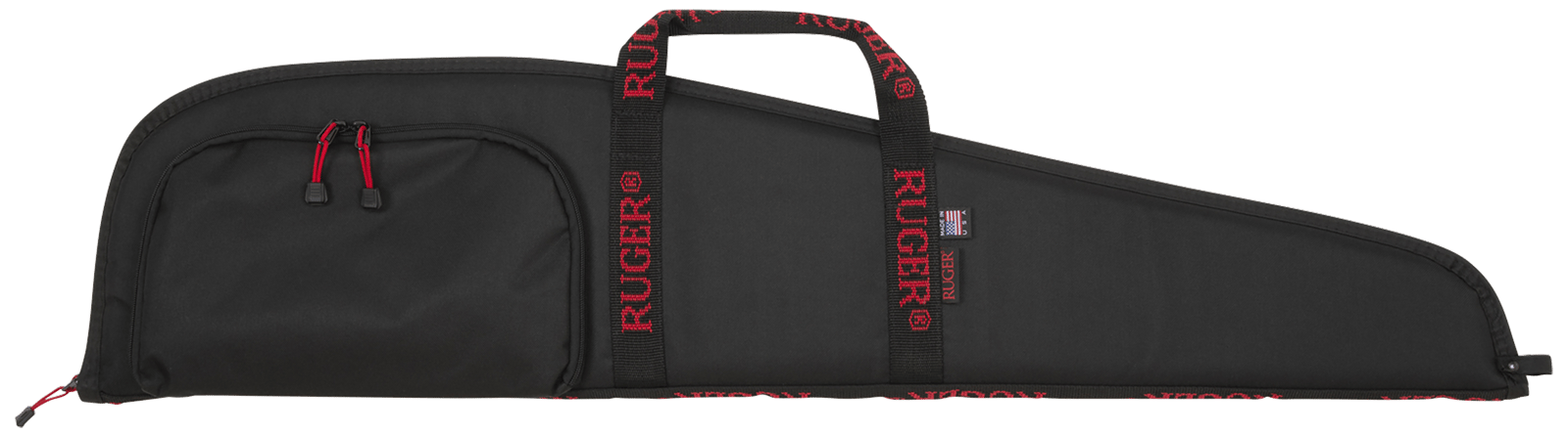 Ruger 27140 Rifle Case  40" Black Endura w/ Red Ruger Logo Accessory Pocket & Foam Padding