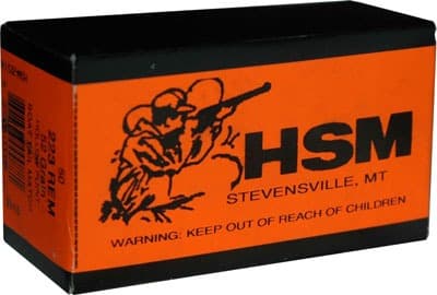 HSM 223 REM 52GR MATCH BTHP 50RD 10BX/CS