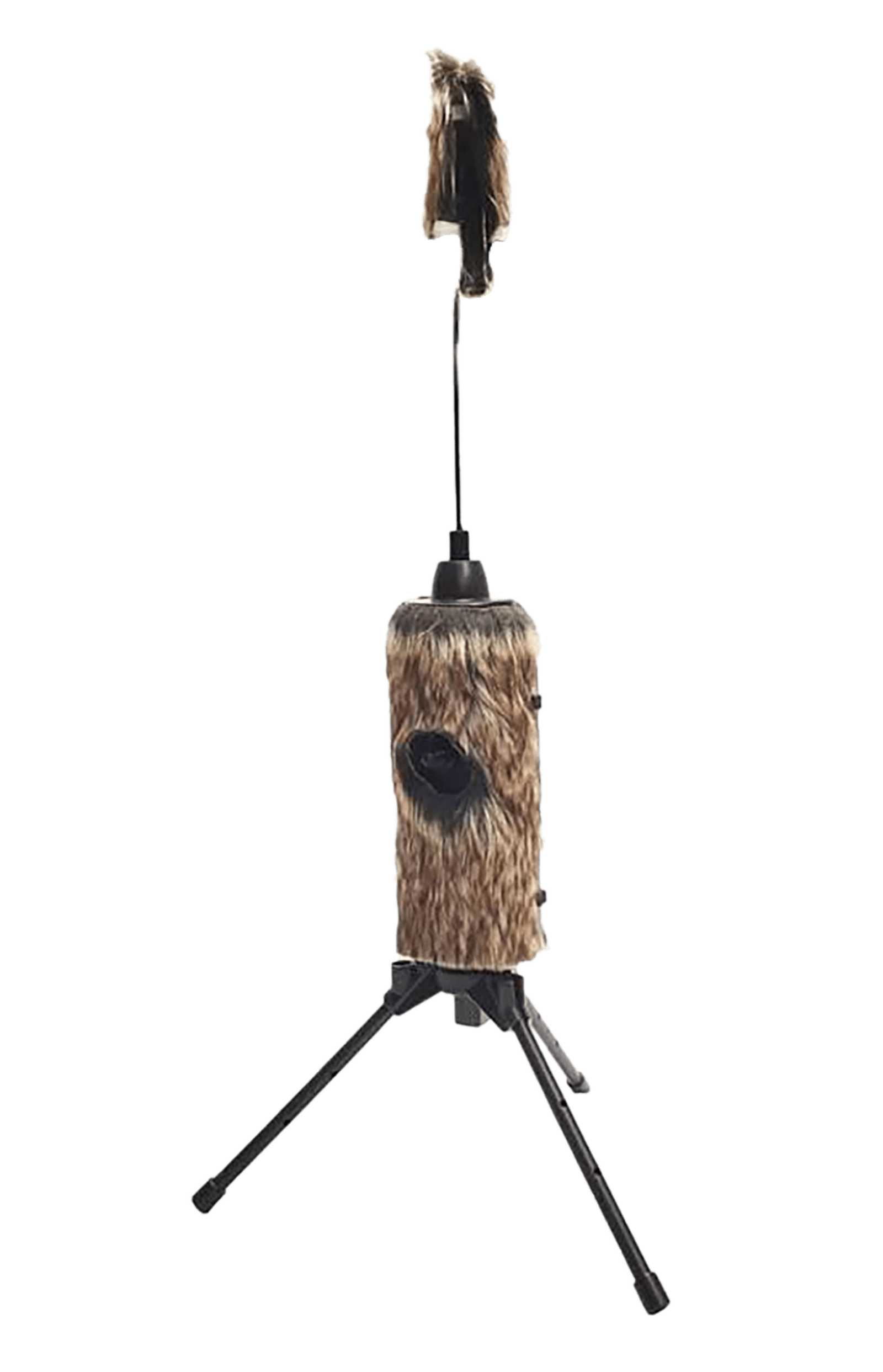 Mojo Outdoors HW2508 Fuzzy Critter  Predator Species Brown Features Built-In Tripod