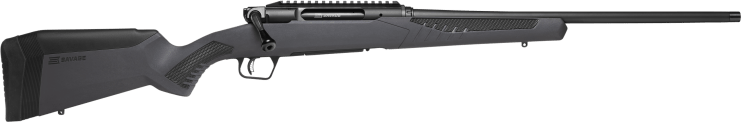 Savage Arms 57906 Impulse Driven Hunter 6.5 Creedmoor 4+1 20" Matte Black Threaded Barrel, Matte Black Carbon Steel Receiver w/Picatinny Rail Gray AccuStock Synthetic Stock, Ambidextrous