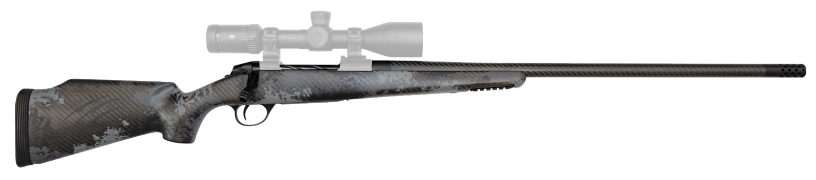 Fierce Firearms LRCTR300WINBBOV4 CT Rival LR 300 Win Mag 3+1 24" Carbon Fiber C3 Carbon Fiber Barrel Black Cerakote Titanium Blackout Camo Fixed Fierce Tech C3 Stock Right Hand
