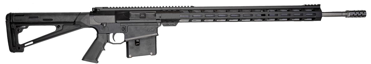 Great Lakes Firearms GL10LA65PRCSSBLK GLFA  6.5 PRC AR-10 5+1 24" Stainless Steel Black