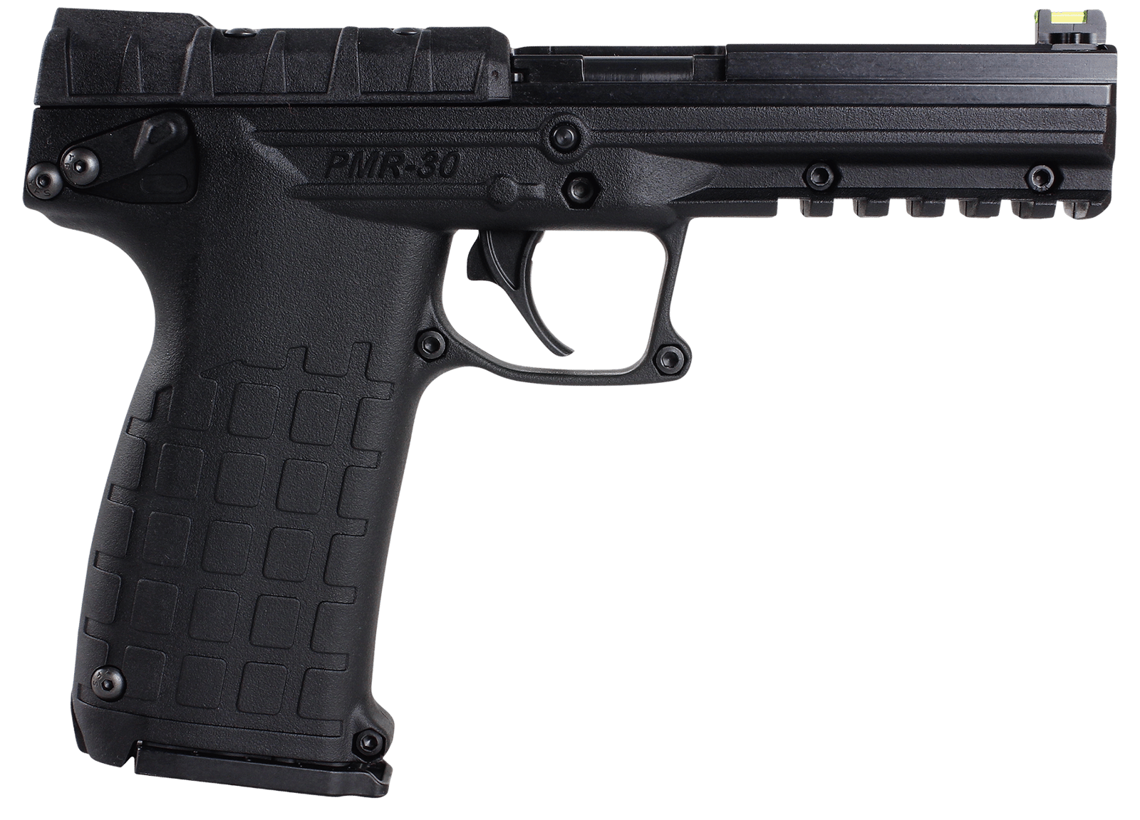 Kel-Tec PMR30BBLK PMR30  22 WMR 30+1 4.30" All Black Fluted Steel Barrel & Serrated Slide, Polymer Frame w/Picatinny Rail, Black Textured Polymer Grip
