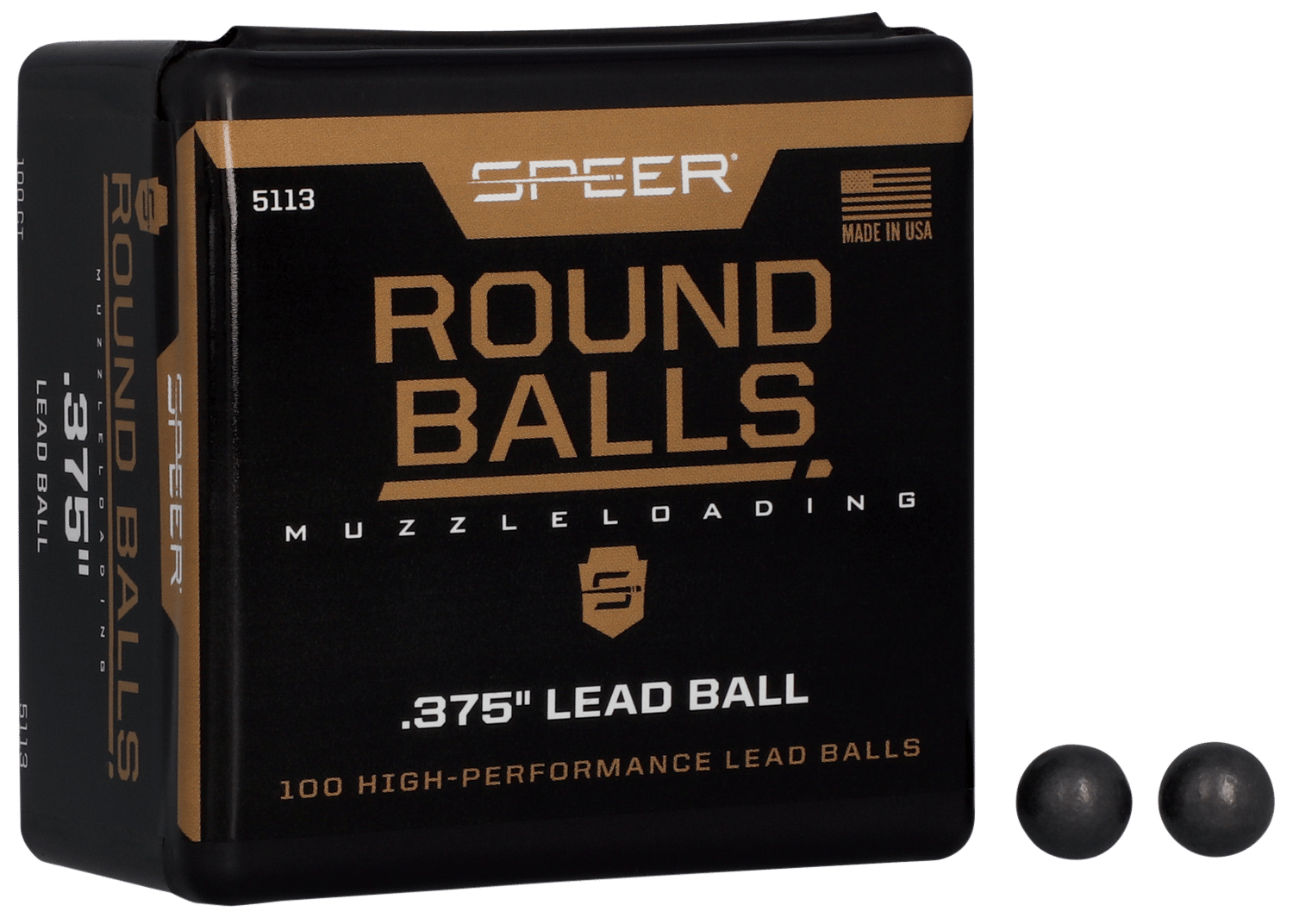 Speer 5113 Lead Balls  36Cal Lead Ball 79gr 100 Per Box/5 Case