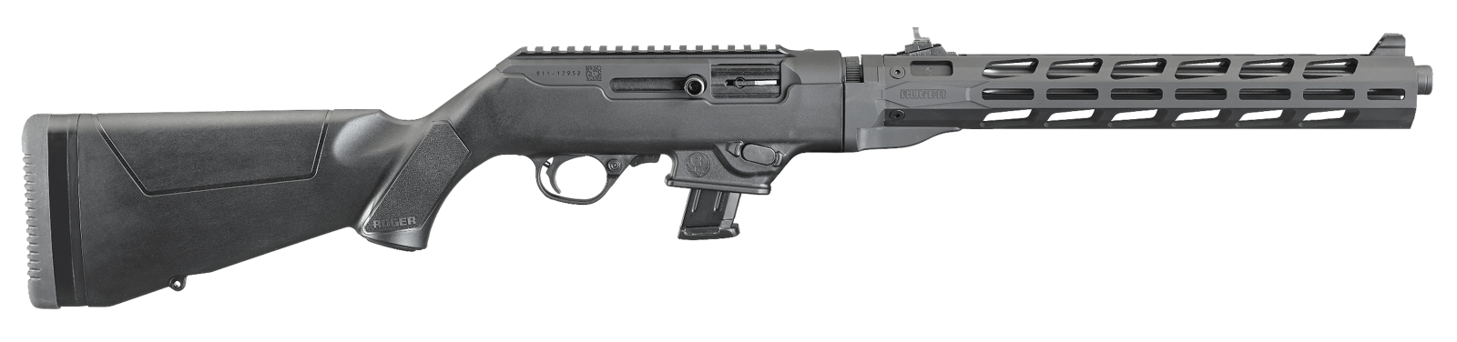 Ruger 19116 PC Carbine *CA Compliant 9mm Luger 10+1 16.12" Fluted Barrel, Type III Hard Coat Anodized Aluminum Alloy Receiver, Synthetic Stock, M-Lok Accessory Slots, Optics Ready