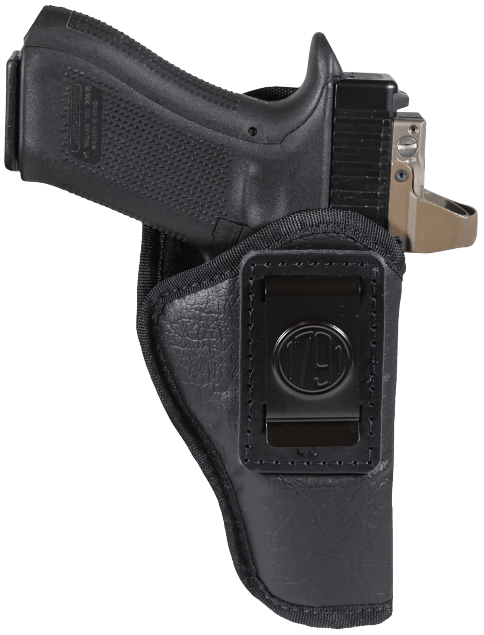 1791 Gunleather ECOC3BLKR EcoCarry  IWB Compact Black Right Hand