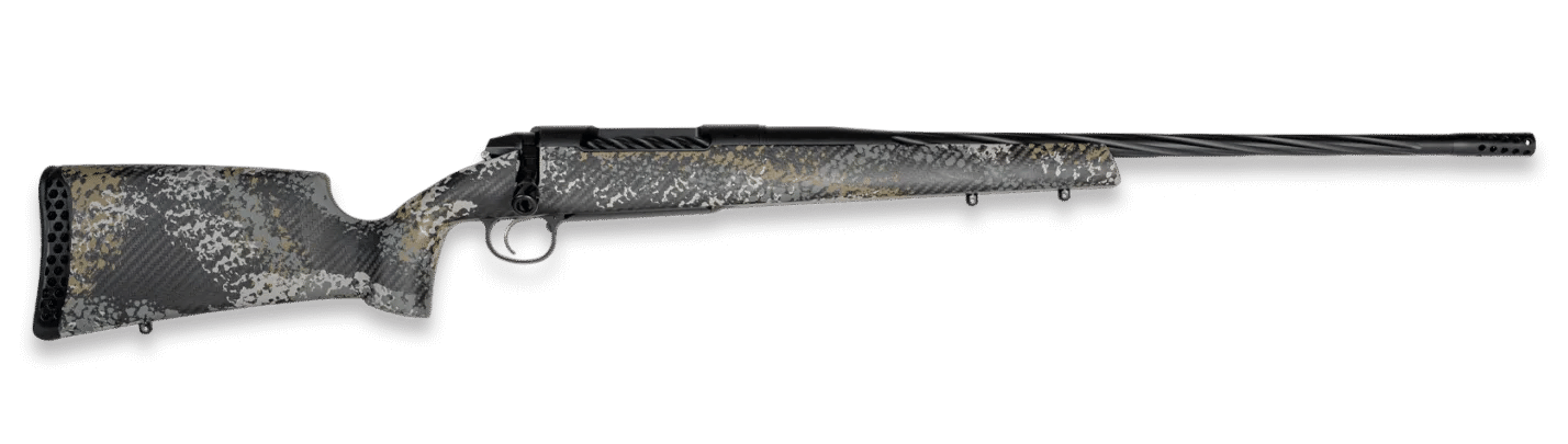 Weatherby 3WAST338WR6B 307 Alpine ST Full Size 338 WBY RPM 4+1 24" Graphite Black Cerakote Spiral Fluted Threaded Barrel, Graphite Black Cerakote Steel Drilled & Tapped Receiver, Gray & Gold Sponge Ac