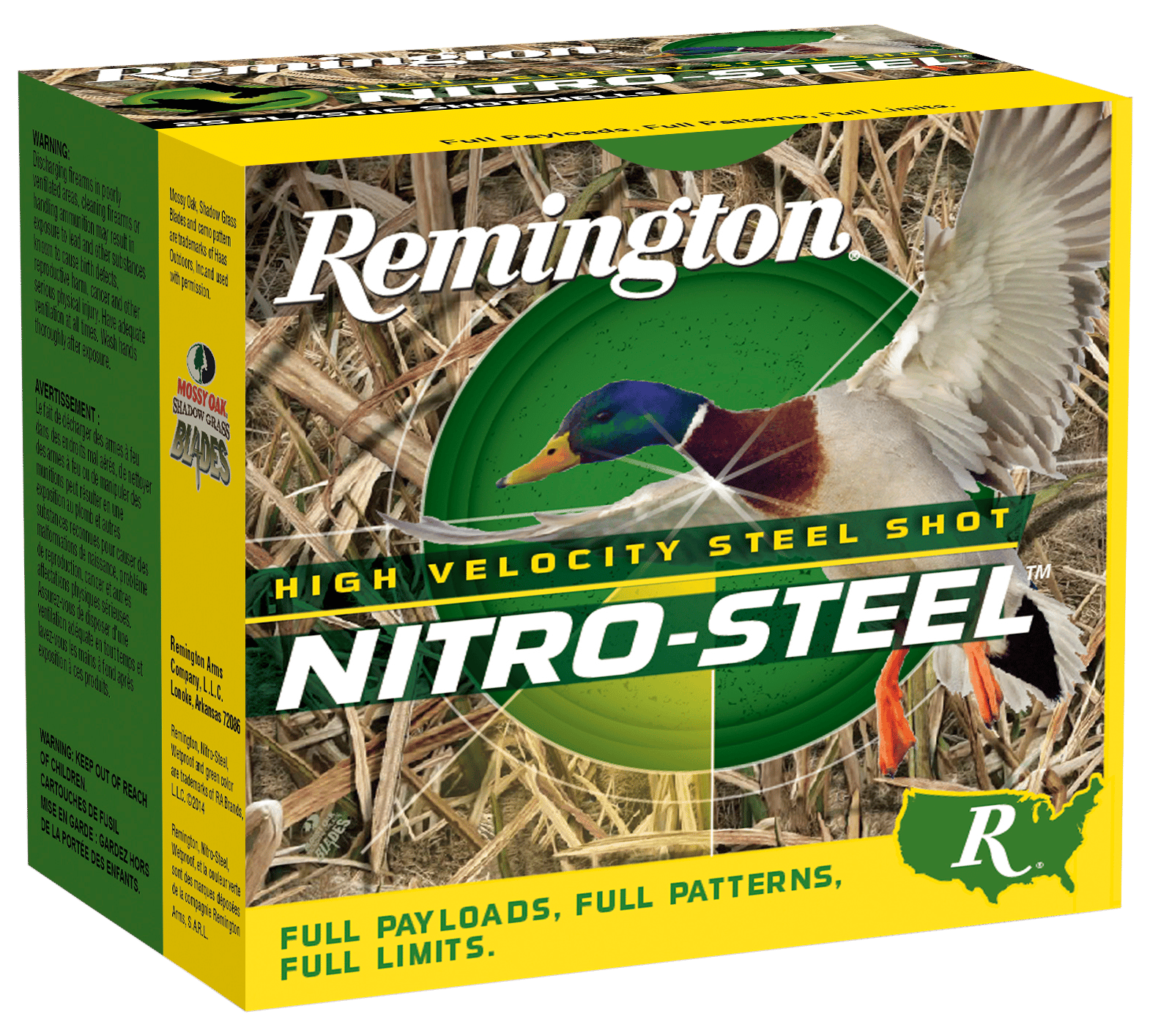 Remington Ammunition 20800 Nitro-Steel High Velocity 12Gauge 3" 1 1/4oz 3Shot 25 Per Box/10 Case