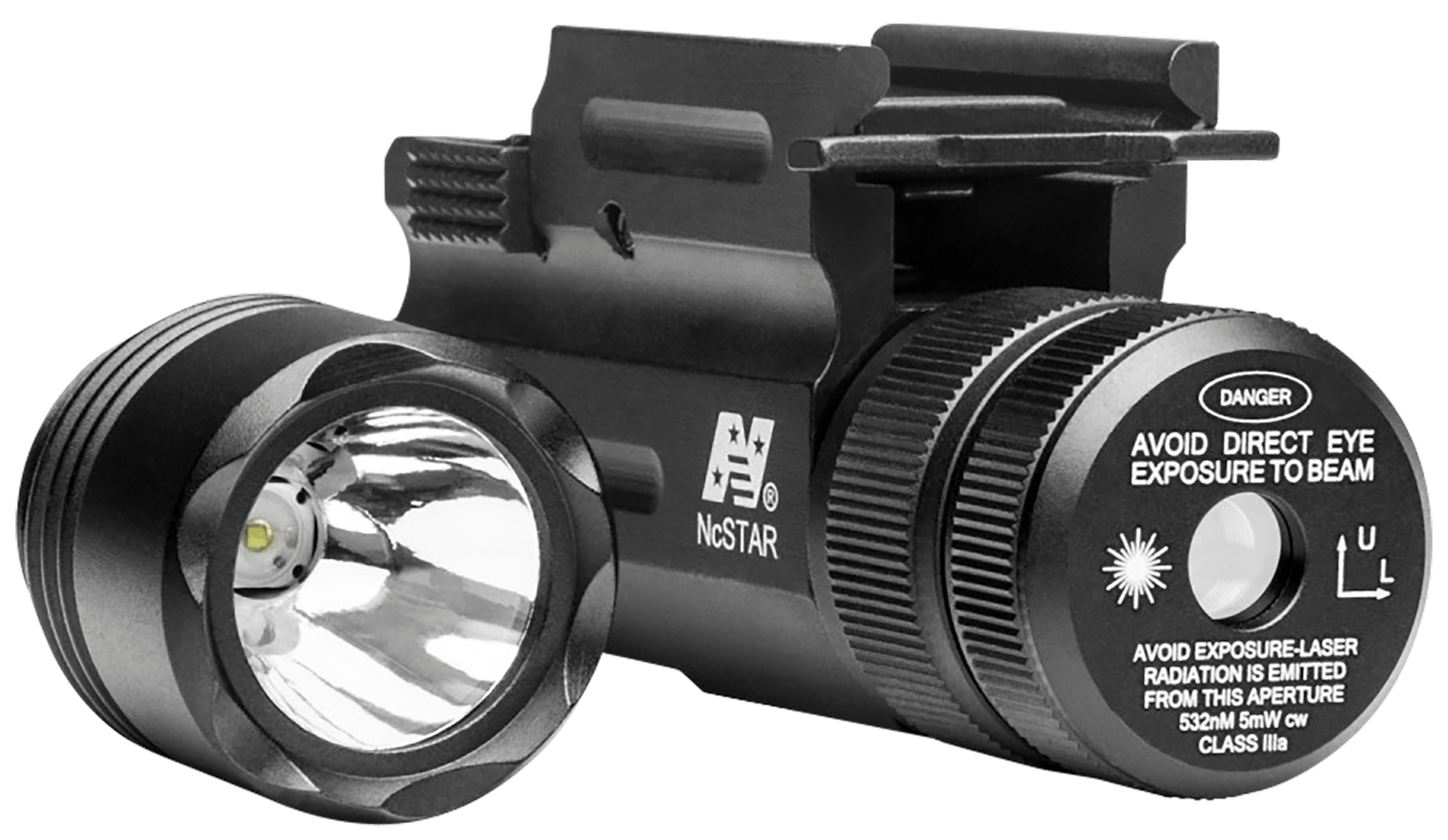 NcStar AQPTFLG Flashlight & Green Laser Combo  Black Anodized 150 Lumens White Light Cree LED