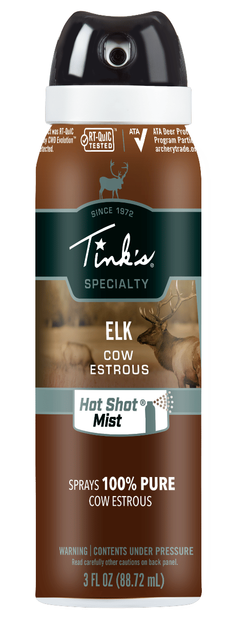 Tinks W5330 Hot Shot Mist Attractant Elk Cow in Estrous Scent 3 oz Aerosol