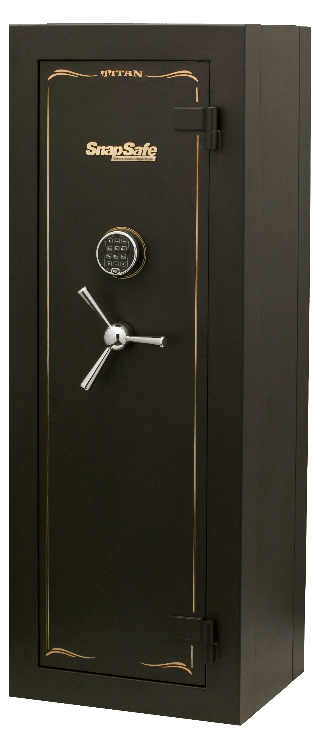 SnapSafe 75010 Titan Modular Safe Access Code/Key Entry, Black 9 Gauge Steel, 9 Gun Slots, 12+ Long  Gun Capacity