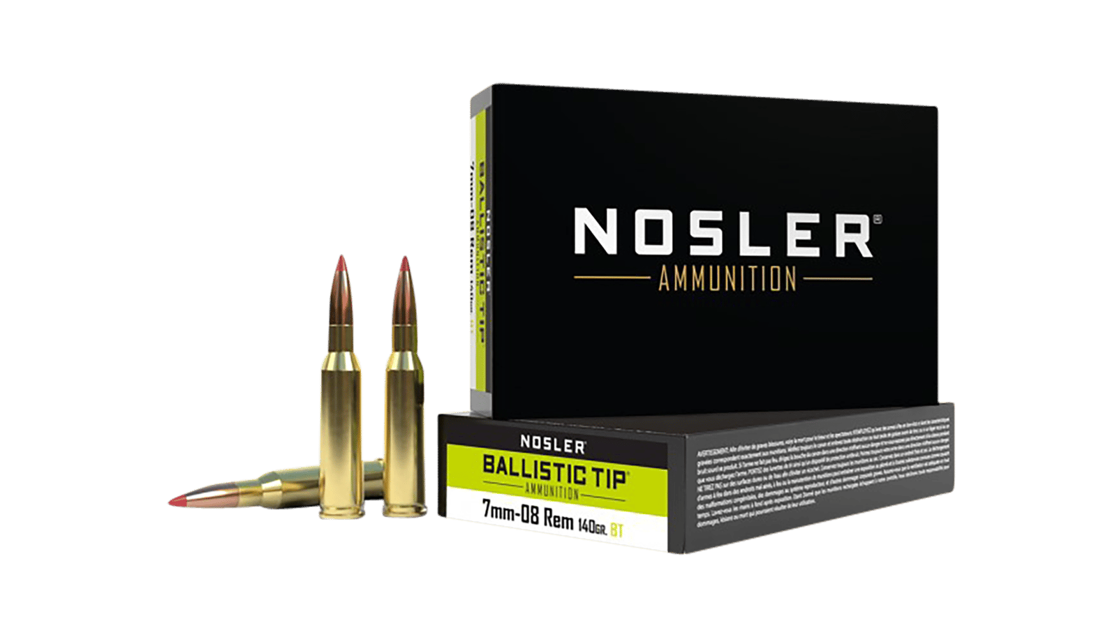 Nosler 40059 Ballistic Tip  7mm-08Rem 140gr Spitzer Ballistic Tip 20 Per Box/10 Case