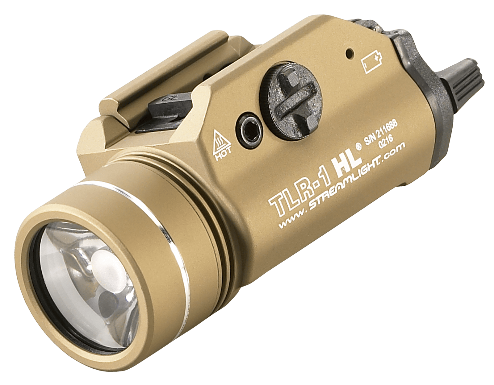 Streamlight 69266 TLR-1 HL Gun Light  Flat Dark Earth 1,000 Lumens White LED