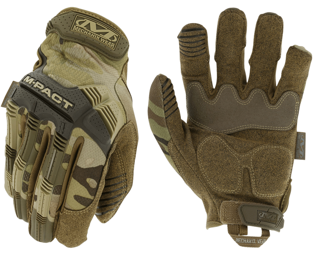 Mechanix Wear MPT78010 M-Pact  Multi-Cam Synthetic Leather Large TPR Closure
