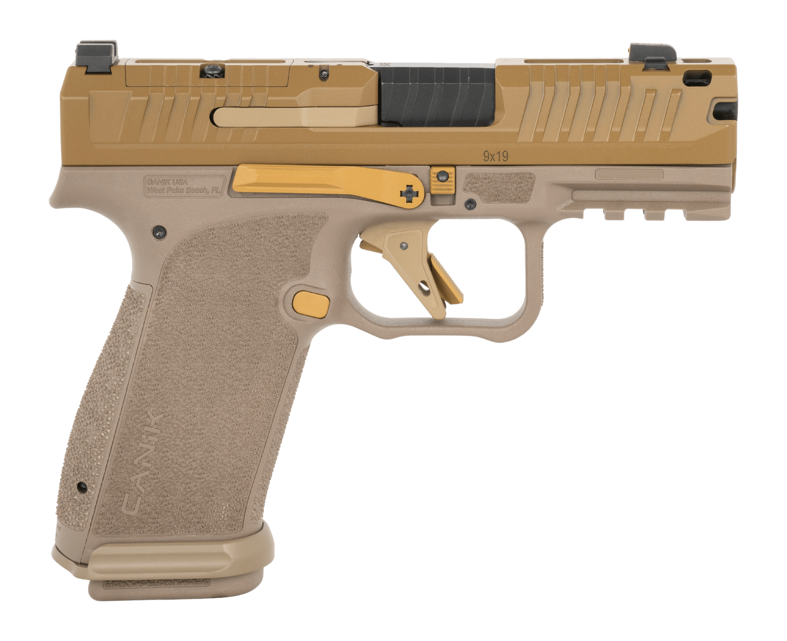Canik HG8328DM-N Mete MC9 Prime 9mm Luger 17+1 3.64" Compensated Barrel, Steel Optic Ready/Serrated Slide, Polymer Frame w/Picatinny Rail, Textured Grip