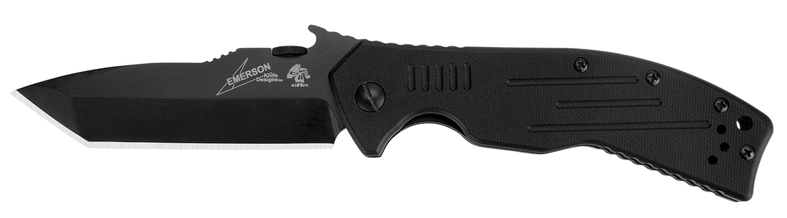 Kershaw 6044TBLK CQC 8K 3.50" Folding American Tanto Plain Black Oxide 8Cr14MoV SS Blade Black G10 Handle Includes Pocket Clip