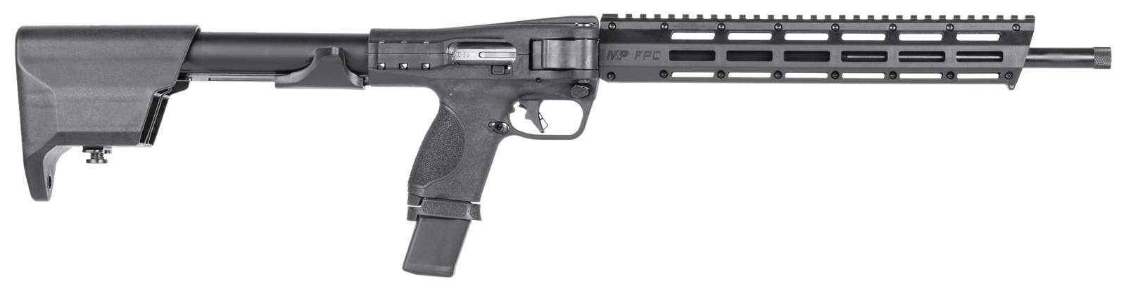 Smith & Wesson 13782 M&P FPC 40 S&W 20+1 16.25" Black Armornite Threaded Barrel, Black Anodized Picatinny Rail Aluminum Receiver, Folding Black Synthetic Stock, Black Grip, Includes 3 Mags & Carry Bag