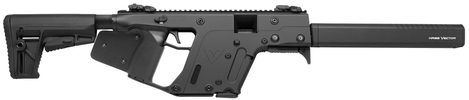 Kriss USA KV45CBL22 Vector CRB Gen2 *CA Compliant 45 ACP 10+1 Black Steel Barrel, Black Picatinny Rail Receiver, Fixed Black Synthetic Stock, Black California Paddle Grip, Glock Magazine Compatible