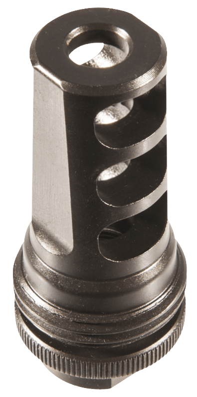 SilencerCo AC858 ASR Muzzle Brake Black Steel with 3/4"-24 tpi Threads for 338 Cal