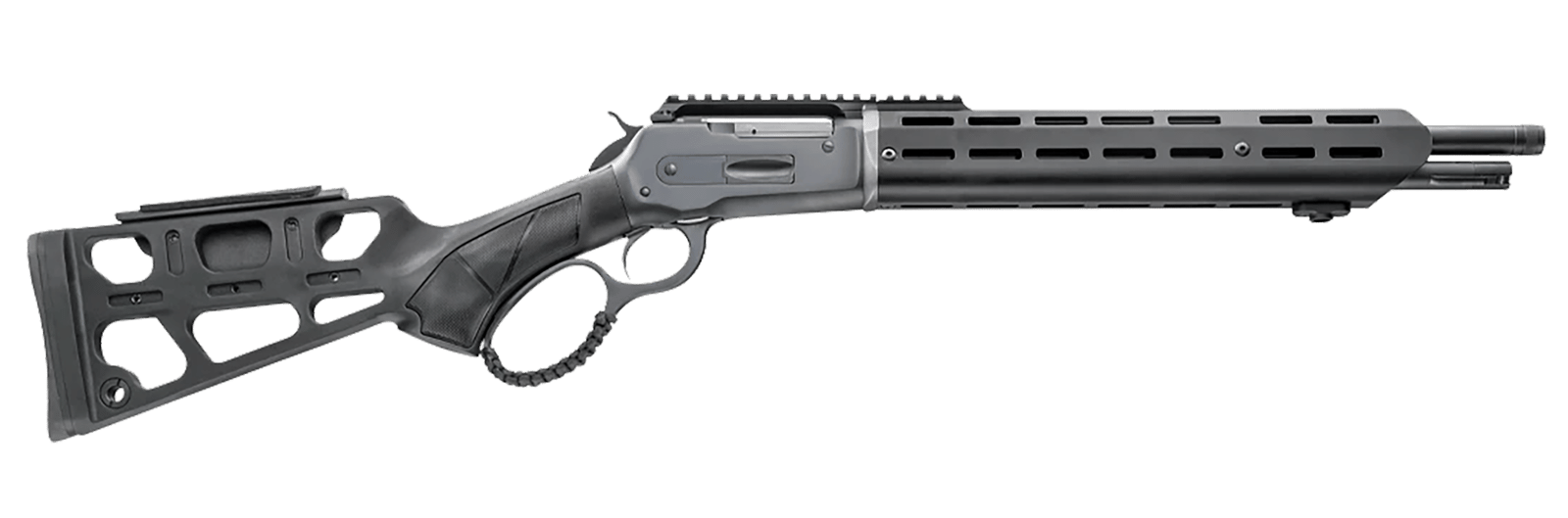 Chiappa Firearms 920439 Wildlands 86 45-70 4+1 16.50" Black Anodized Steel Threaded Barrel, Matte Blued Picatinny Rail Steel Receiver, M-LOK Handguard, Skeletonized Black Synthetic Stock