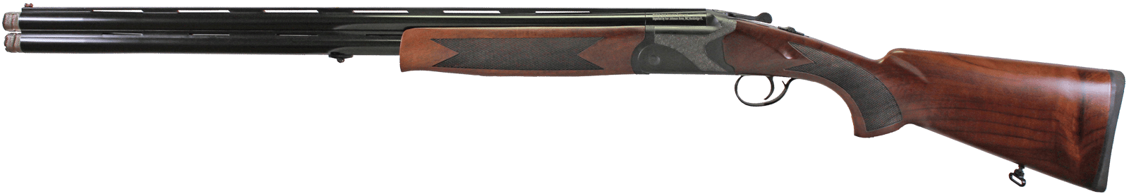 Iver Johnson Arms IJ60012 IJ600  12 Gauge Break Open 3" 2rd 28" Over/Under Vent Rib Barrel, Matte Black Chromed w/Engraving Steel Receiver, Fixed Walnut Checkered Wood Stock & Forend