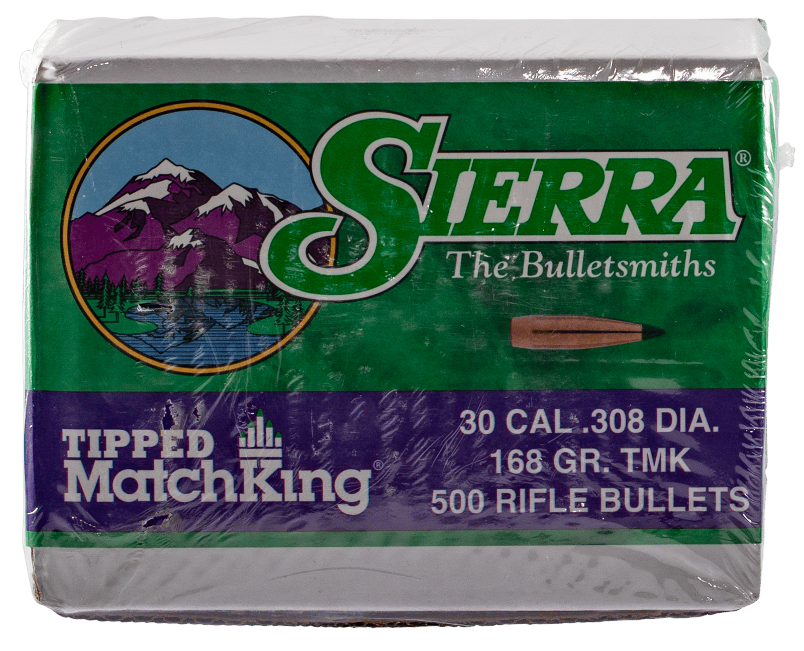 Sierra 7768C Tipped MatchKing  30Cal 168gr Tipped MatchKing 500/Box