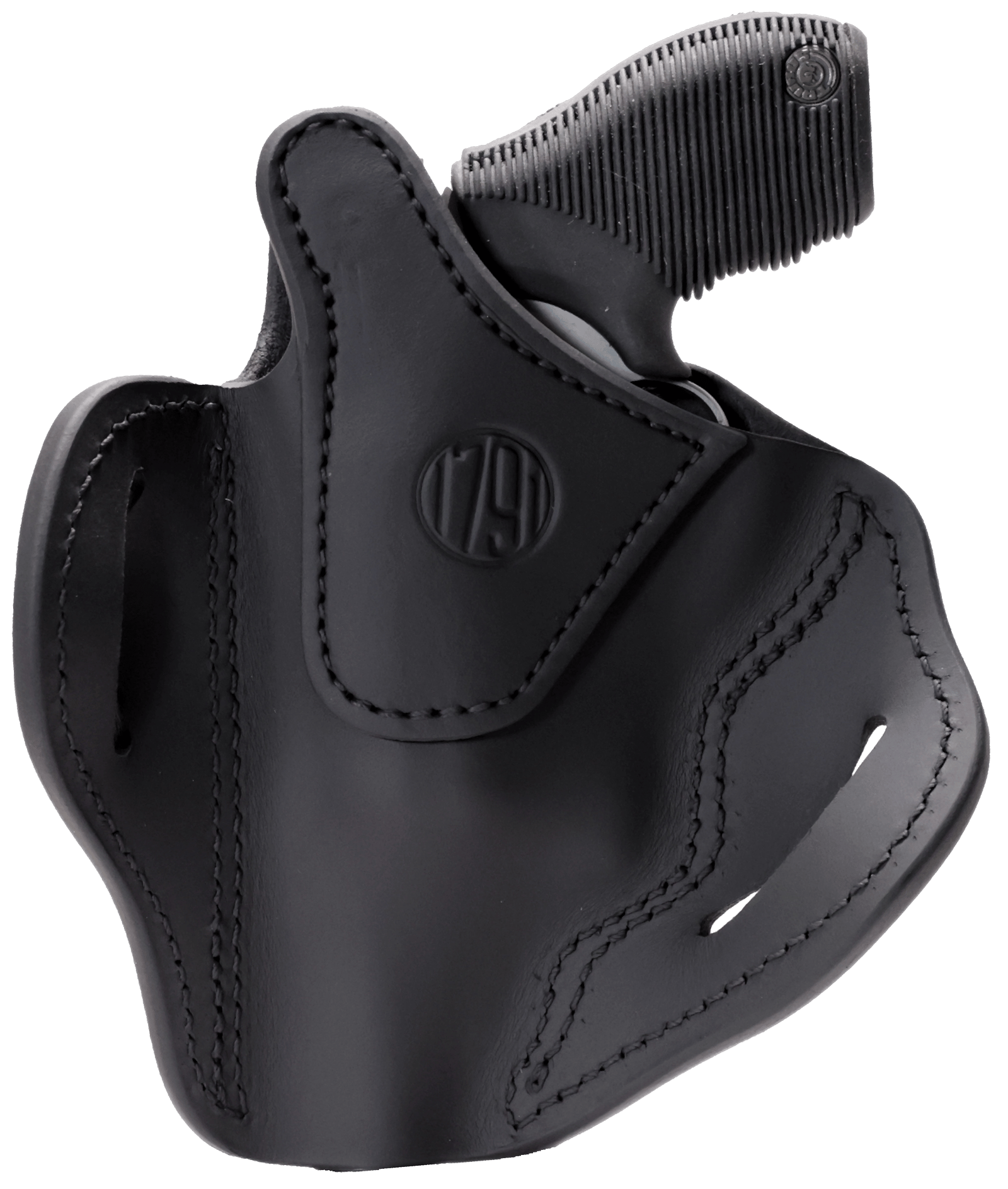 1791 Gunleather RVHX3SBLR RVHX-3  OWB Size 03 Stealth Black Leather Belt Slide Right Hand