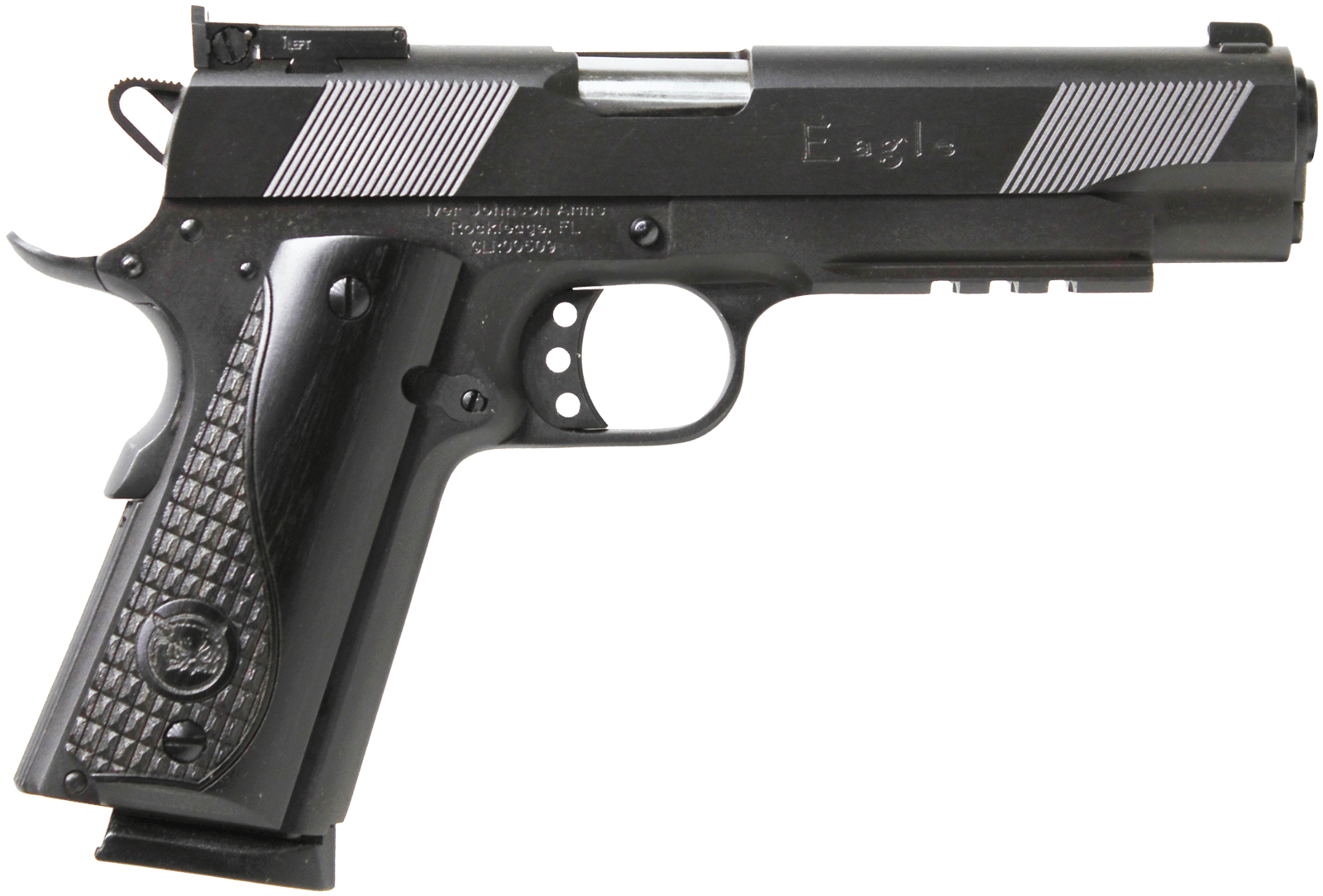 Iver Johnson Arms EAGLELR Eagle LR Government Size 45 ACP 8+1 5" Matte Blued