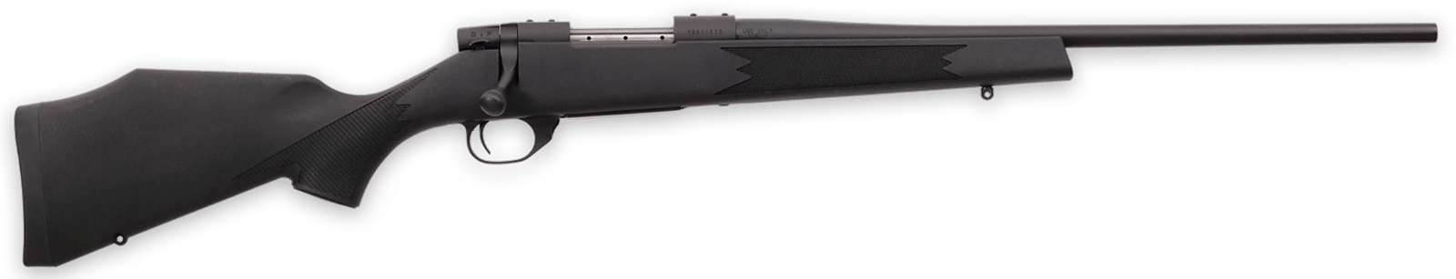Weatherby VYT223RR0T Vanguard Synthetic Compact 223 Rem 5+1 20" Matte Blued #1 Threaded Barrel, Matte Blued Drilled & Tapped Steel Receiver, Black Adjustable Synthetic Stock