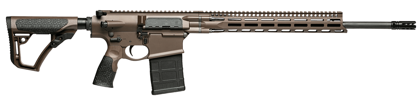 Daniel Defense 0216581690047 DD5 V5 Gen II 6.5 Creedmoor 20" 20+1 Mil-Spec Brown Cerakote 6 Position w/SoftTouch Overmolding Stock MLOK