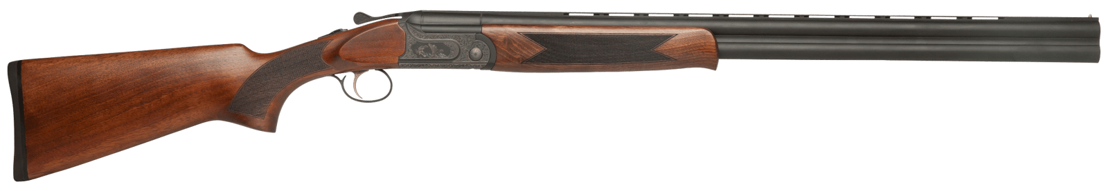 Dickinson LLC GW12B26P Green Wing  12 Gauge 2rd 3" 26" Vent Rib Barrel, Engraved Steel Receiver, Matte Black Metal Finish, Bead Front Sight, Wood Stock & Ejector