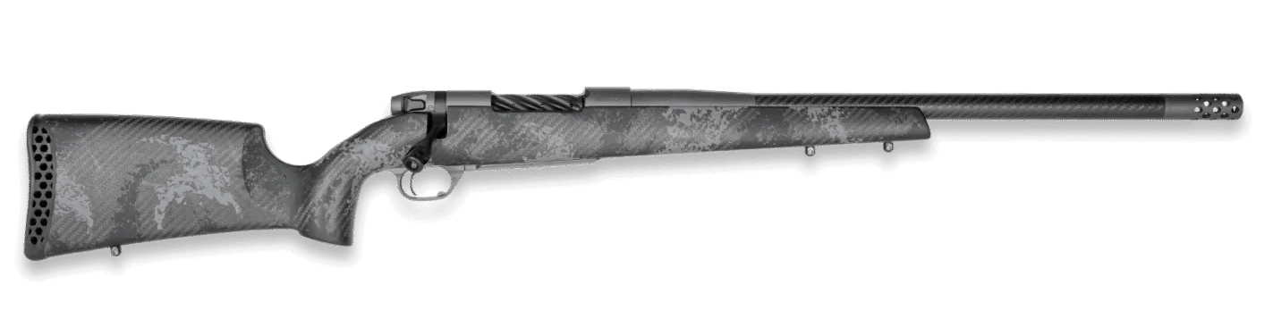Weatherby MLC01N300NR4B Mark V Live Wild Carbon 300 Win 3+1 22" Carbon Gray Cerakote Carbon Fiber Threaded Barrel, Carbon Gray Cerakote Steel Drilled & Tapped Receiver, Exposed Carbon w/Black & Gray S