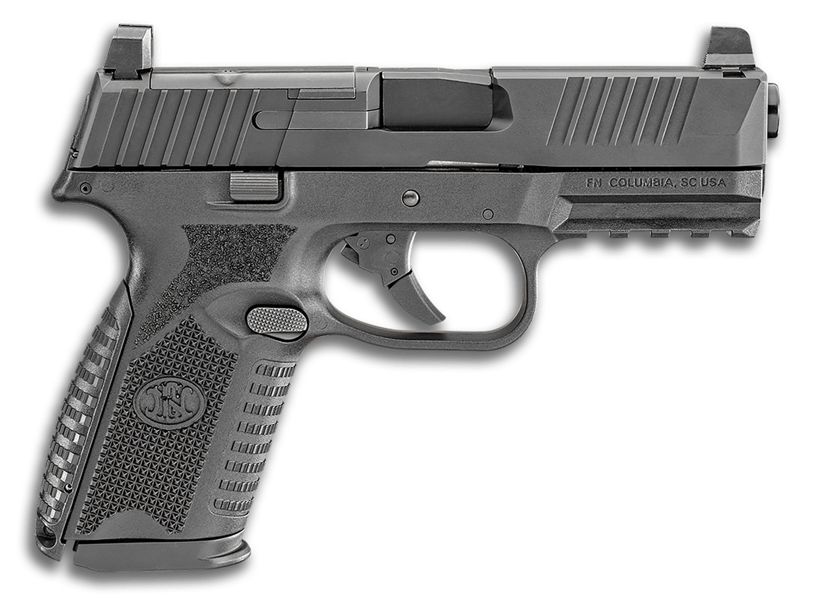 FN 66100587 509M MRD Mid-Size 9mm Luger 15+1 4" Black Recessed Crown Barrel, Matte Black Optic Ready/Serrated Stainless Steel Slide, Matte Black Polymer Frame w/Picatinny Rail, Ambidextrous