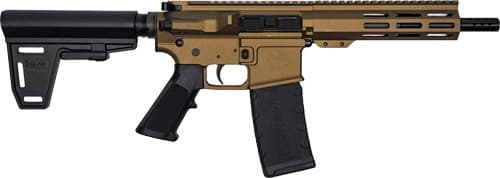 GLFA AR15 PISTOL 300 AAC 7.5" W/ BRACE NITRIDE BBL BRONZE