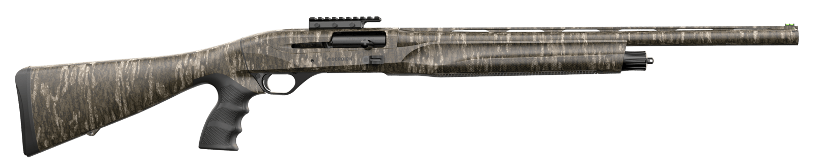 Retay USA GORTRPGBL24 Gordion Turkey 12 Gauge 24" Barrel 4+1 3", Mossy Oak New Bottomland, Fixed Pistol Grip Stock, Fiber Optic Sight
