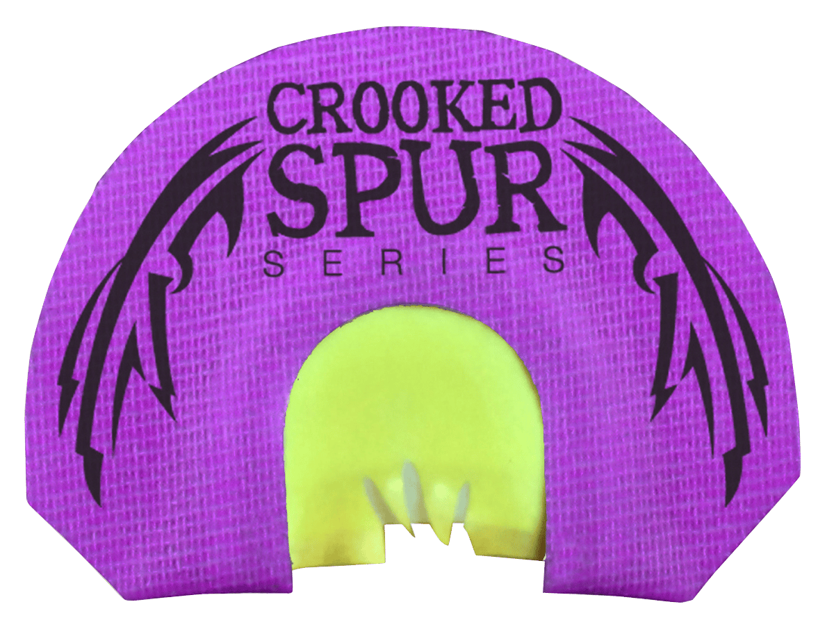Foxpro CSMOUTHVFANG Crooked Spur V-Fang Diaphragm Call Triple Reed Turkey Sounds Attracts Turkeys Purple