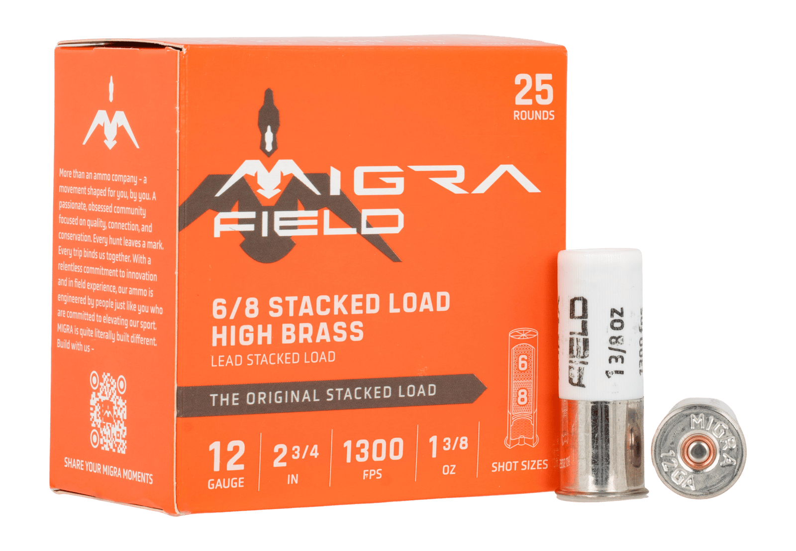 MIGRA M12UF68   12G 2 3/4  6-8SHT 1.3/8-OZ   25/10