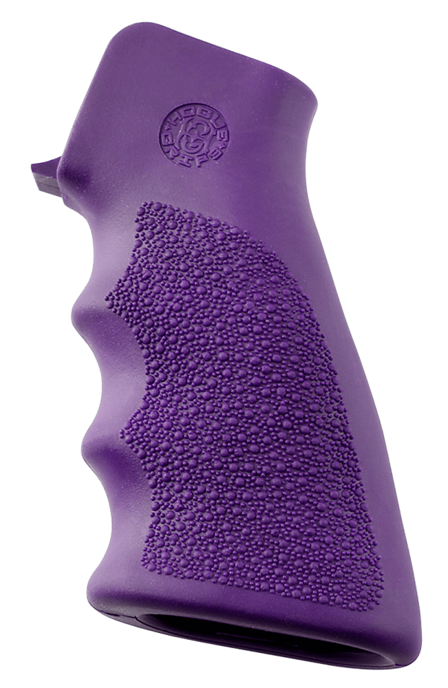 Hogue 15006 OverMolded Grip Cobblestone Purple Rubber with Finger Grooves for AR-15, M16