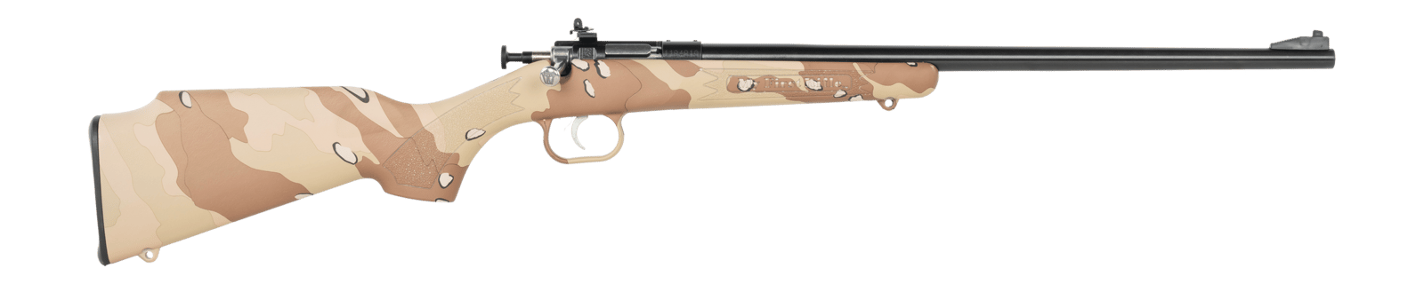 Crickett KSA2178 My First Rifle Gen2 22 LR 1rd 16.13" Blued Single Shot Barrel, Drilled & Tapped Receiver, Hydrodipped Desert Storm Camo, Fixed Synthetic Stock