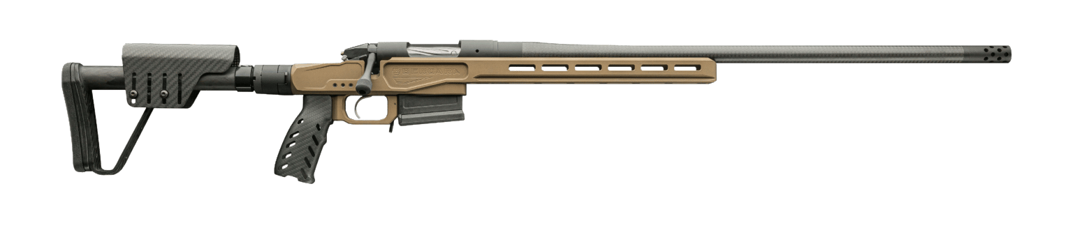 Bergara Rifles BPR377PRC Premier MgLite Full Size 7mm PRC 5+1 22" Carbon Fiber CURE Carbon Fiber Barrel, Graphite Black Cerakote Steel Receiver, Flat Dark Earth XLR  Folding Chassis