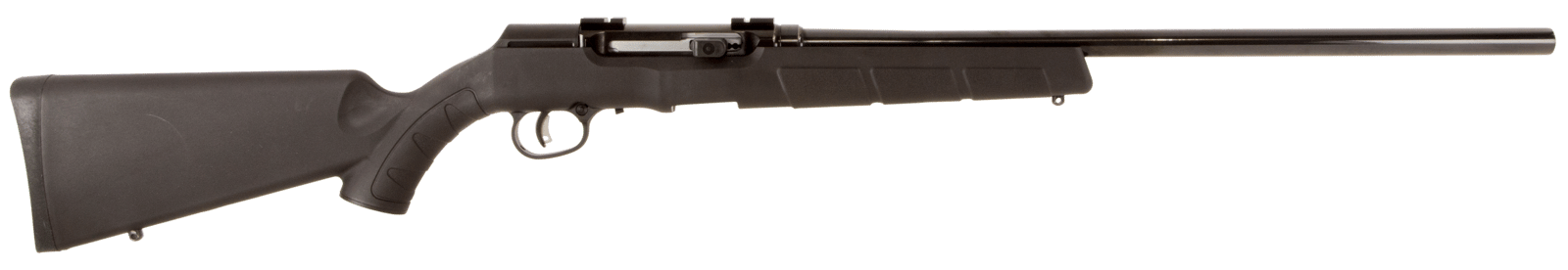 Savage Arms 47007 A Series Magnum Full Size 17 HMR 10+1 22" High Luster Heavy Barrel, High Luster Drilled & Tapped Carbon Steel Receiver, Matte Black Fixed Synthetic Stock, Right Hand
