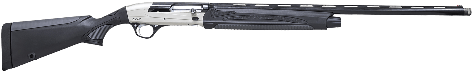 Pointer REXPFT12BS FT12 Field Trek Full Size 12 Gauge Semi-Auto 3" 5+1 28" Gray Cerakote Vent Rib Barrel, Gray Cerakote Aluminum Receiver, Fixed Black Synthetic Stock