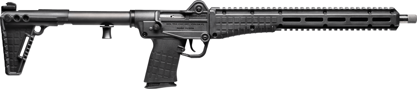 Kel-Tec SUB2K57BLK SUB2000 Gen3 5.7x28mm 20rd 16.15" Black Polymer Stock