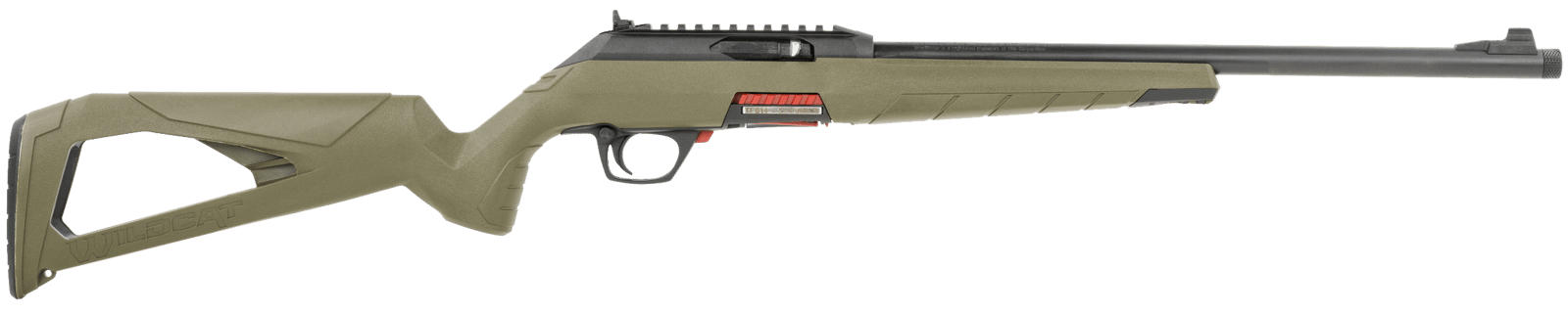 Winchester Repeating Arms 521140102 Wildcat SR Full Size 22 LR 10+1 16.50" Matte Blued Threaded Sporter Barrel, Picatinny Rail Matte Black Polymer Receiver, OD Green Skeletonized Synthetic Stock, Ambi